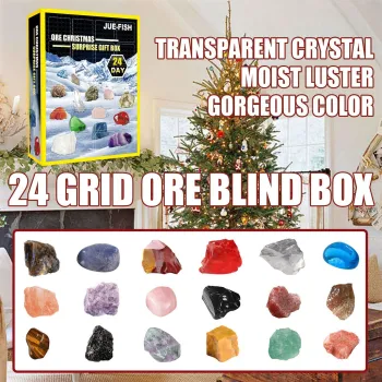 Jue-Fish Christmas Advent Calendar Toy For Kids 24 Box Gift