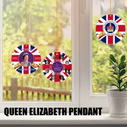 Jue Fish Queen Elizabeth Christmas Pendant Platinum Jubilee Pendant Wooden Jue Fish Queen Elizabeth Christmas Pendant Platinum Jubilee Pendant Wooden