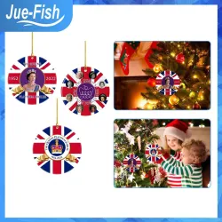Jue Fish Queen Elizabeth Christmas Pendant Platinum Jubilee Pendant Wooden Jue Fish Queen Elizabeth Christmas Pendant Platinum Jubilee Pendant Wooden