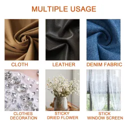 Jue-Fish Glue Clear For Sew Fabric Speedy Fix Waterproof Liquid Jue-Fish Glue Clear For Sew Fabric Speedy Fix Waterproof Liquid