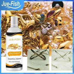 Jue Fish Jewelry Cleaner Liquid Diamond Silver Gold Polish Jue Fish Jewelry Cleaner Liquid Diamond Silver Gold Polish