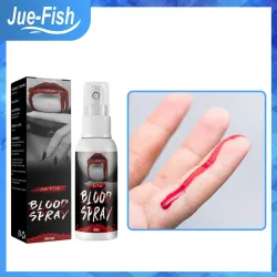 Jue Fish Clean Makeup Props Blood Splatter Spray For Haunted House Jue Fish Clean Makeup Props Blood Splatter Spray For Haunted House